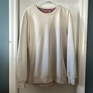 Men Cream Crewneck